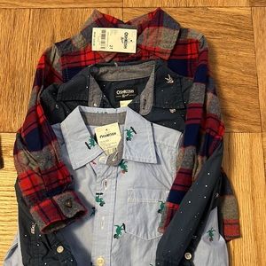 *New OshKosh Boys 2T Button down Bundle!*